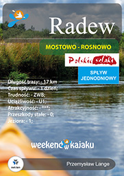 Radew, etap Mostowo - Rosnowo, okładka przewodnika kajakowego