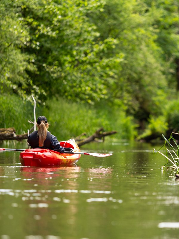 Parsęta - spływ kajakiem w okolicach Karlina